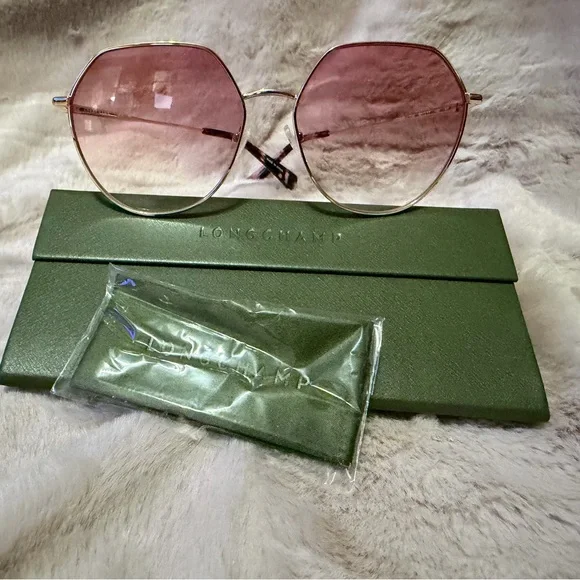 NWOT Longchamp Pink Sunglasses LO154S-724 - Picture 1 of 2